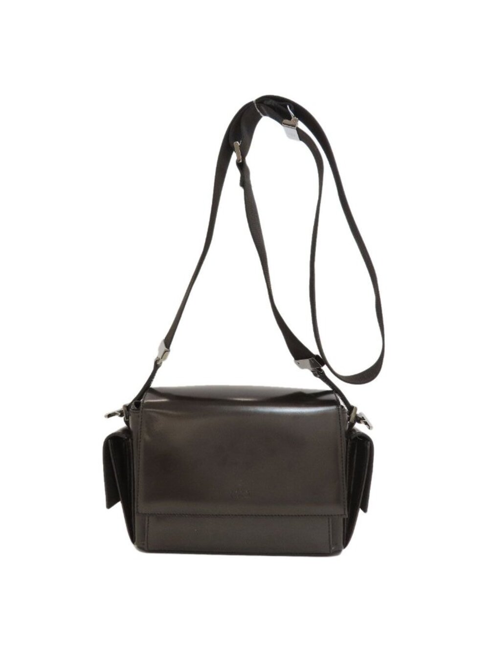 Gucci Logo Shoulder Bag Patent Leather